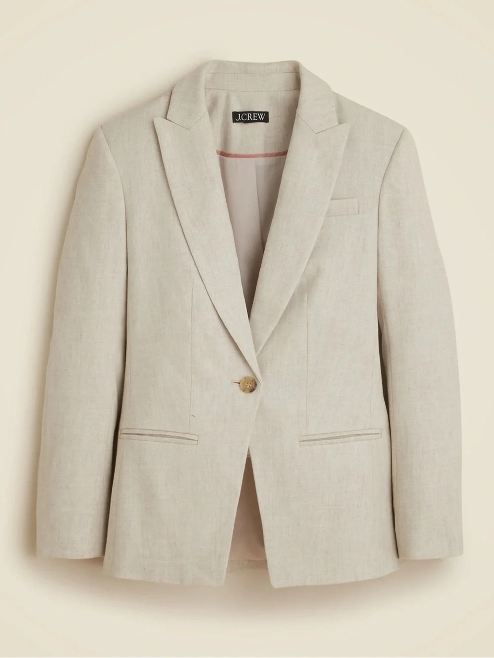 J. Crew Alexandra Cream Linen Blazer sz 18